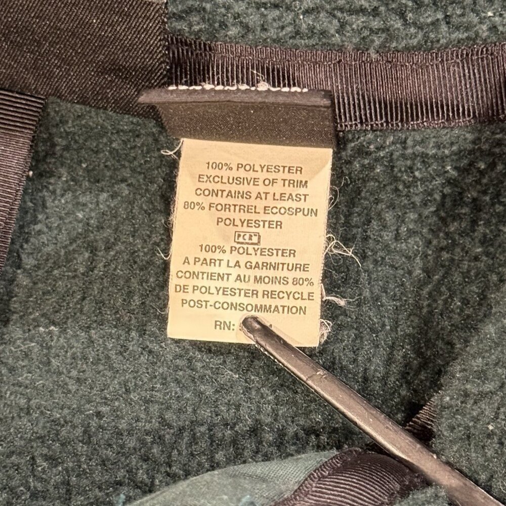 Vintage Patagonia 25410 Size Large Hunter Green Synchilla Mens Zip Fleece Jacket - Picture 7 of 11